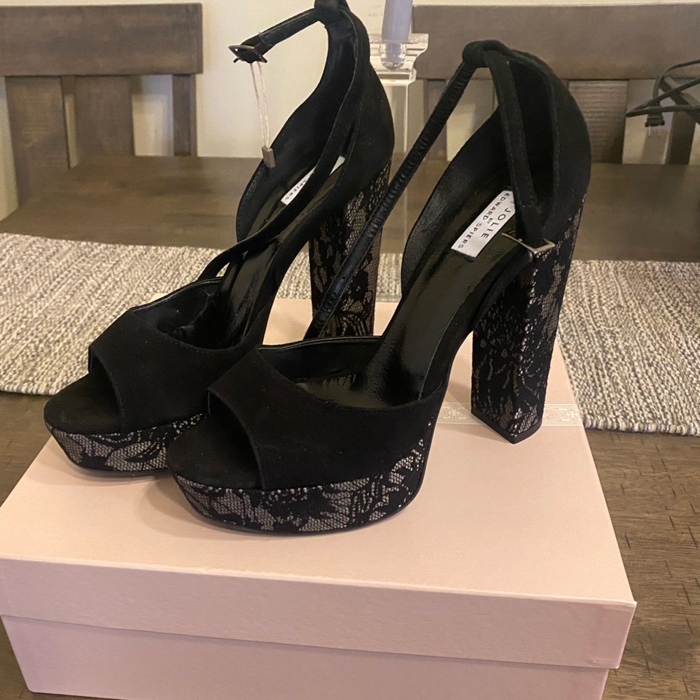 Jolie by Edward Spires peep toe platform shoes